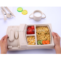 Truck Shape Wheat Straw Dinnerware Set